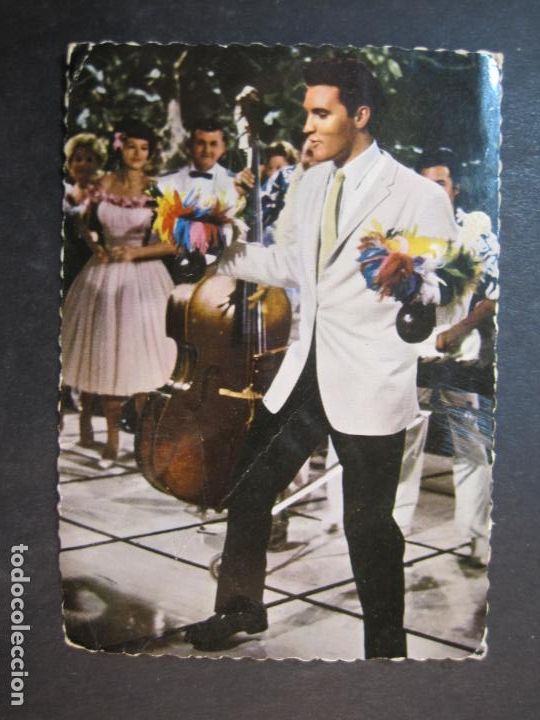 Fotos de cantantes: ELVIS PRESLEY-FOTO TERB AGENCY UFA-POSTAL ANTIGUA-VER FOTOS-(77.628)