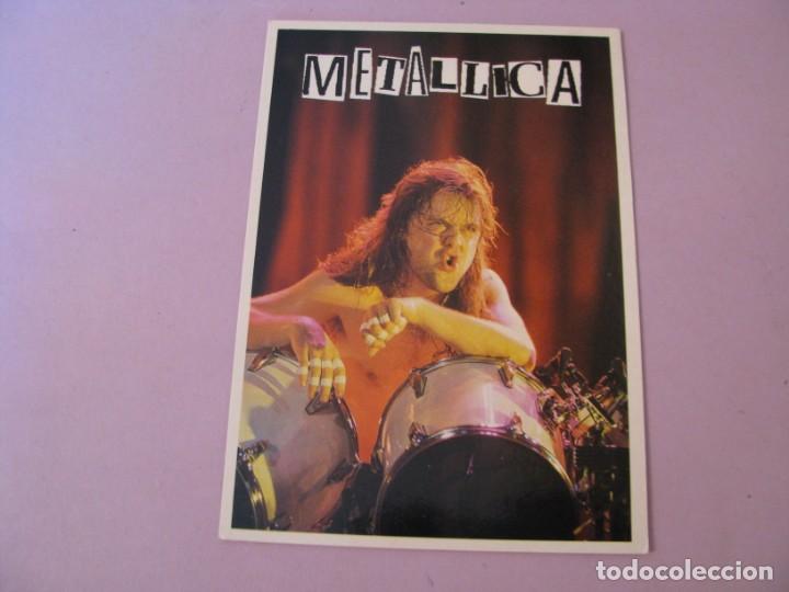 Fotos de Cantantes: POSTAL DE METALLICA. DAMAGED GOODS. 1990.