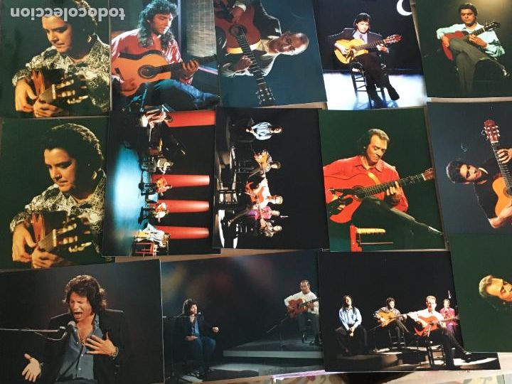 Fotos de Cantantes: flamenco grupos y cantantes programa guitarra TVE lote 18 fotos originales discografica a&ntilde;os 80 y 90