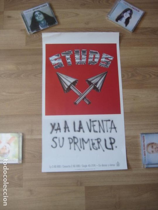 Photos of Singers: POSTER CARTEL OFICIAL COMPA&Ntilde;IA - STUDS - 60 cms x 35 CMS - HARD ROCK 70'S - MABEL - WHITE LION