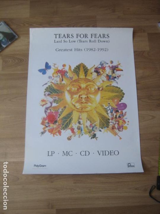 Fotos von Musikern: POSTER CARTEL OFICIAL COMPA&Ntilde;IA - 70 cms x 49 CMS - TEARS FOR FEARS - POP ROCK 80S 90S