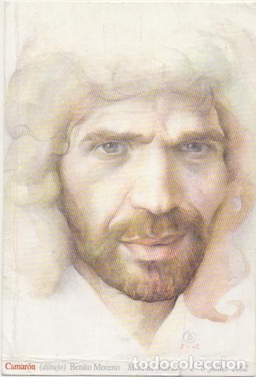 Fotos de Cantantes: FOTOGRAFIA DIBUJO DE CAMARON DE LA ISLA. 14X9,5 CM. MUY BUEN ESTADO RF-024