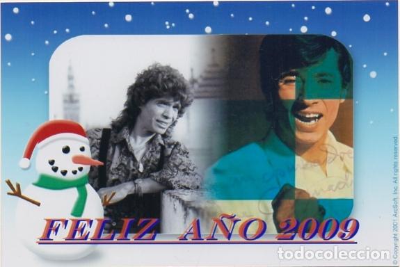 Fotos de Cantantes: FOTOGRAFIA DE CAMARON DE LA ISLA. FELIZ A&Ntilde;O 2009. 15X10 CM. MUY BUEN ESTADO FOTFLA-042,3