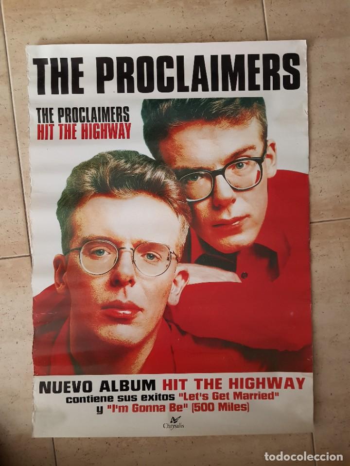 Photos de Chanteurs et Chanteuses: THE PROCLAIMERS ANTIGUO POSTER DE DISCO TIENDA SPAIN OPORTUNIDAD COLECCIONISTAS