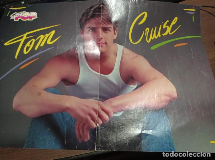 Fotos de Cantantes: DOBLE P&Oacute;STER DE 2 P&Aacute;GINAS REVISTA S&Uacute;PER POP (A&Ntilde;OS 90) TOM CRUISE Y RALPH MACCHIO 37 x 26