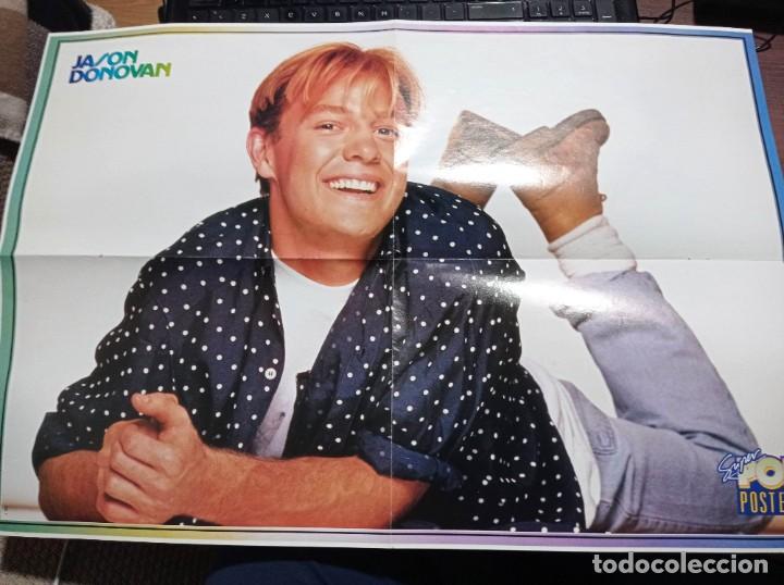Fotos de Cantantes: DOBLE P&Oacute;STER DE 2 P&Aacute;GINAS REVISTA S&Uacute;PER POP (A&Ntilde;OS 90)JASON DONOVAN 57 x 39