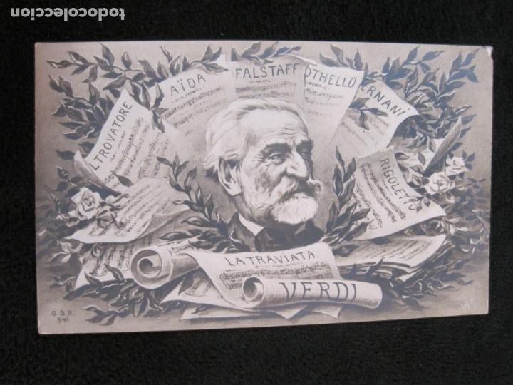 Photos de Chanteurs et Chanteuses: GIUSSEPE VERDI-COMPOSITOR-LA TRAVIATA-AIDA-RIGOLETTO...ETC-FOTOGRAFICA-POSTAL ANTIGUA-(79.560)