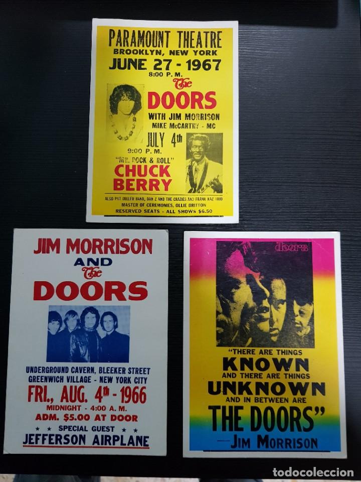 Fotos de Cantantes: THE DOORS: 3 ANTIGUOS POSTALON BIG POSTCARD VINTAGE OPORTUNIDAD COLECCIONISTAS