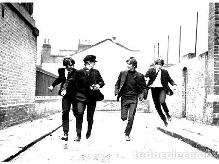 Fotos de cantantes: the beatles poster 47x32cm 200grms blanco y negro 3