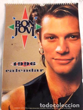Fotos de cantantes: calendario almanaque de bon jovi ano 1996