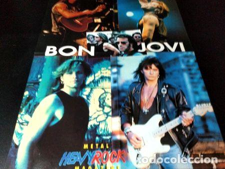 Fotos de cantantes: poster bon jovi doble faz 57 x 41 q099