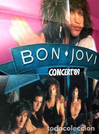 Fotos de cantantes: poster afiche bon jovi concert 1989 86 x 62 m059