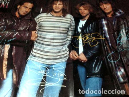 Fotos de cantantes: poster bon jovi caught in the act 81 x 55 m053