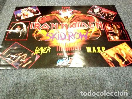 Fotos de Cantantes: poster monster of rock 1992 donington iron maiden skid row