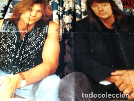 Fotos de cantantes: poster bon jovi doble faz 83 x 59 m061