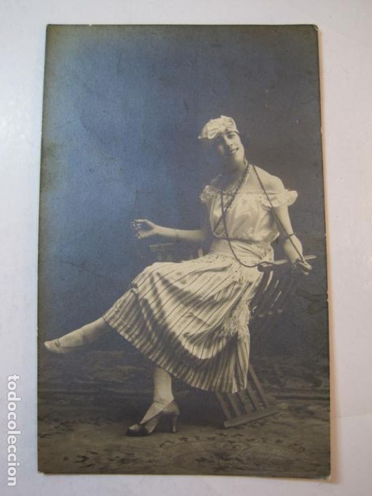 Fotos von Musikern: GUISELA SULO-FOTOGRAFICA-SELLO EN SECO A.ESPLUGAS, BARCELONA-POSTAL ANTIGUA-(80.655)
