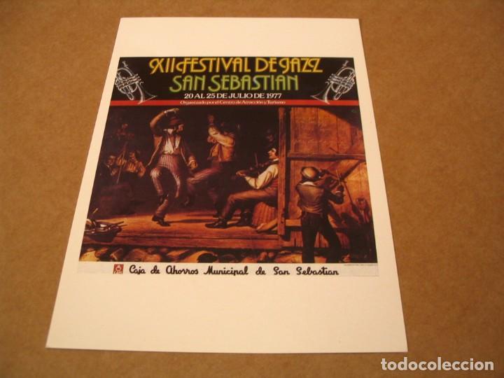 Foto di Cantanti: TARJETA XII FESTIVAL DE JAZZ DE SAN SEBASTIAN 1977 REPRODUCCI&Oacute;N
