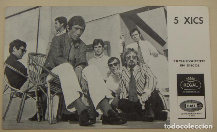 Fotos de Cantantes: Postal del grupo Els 5 Xics