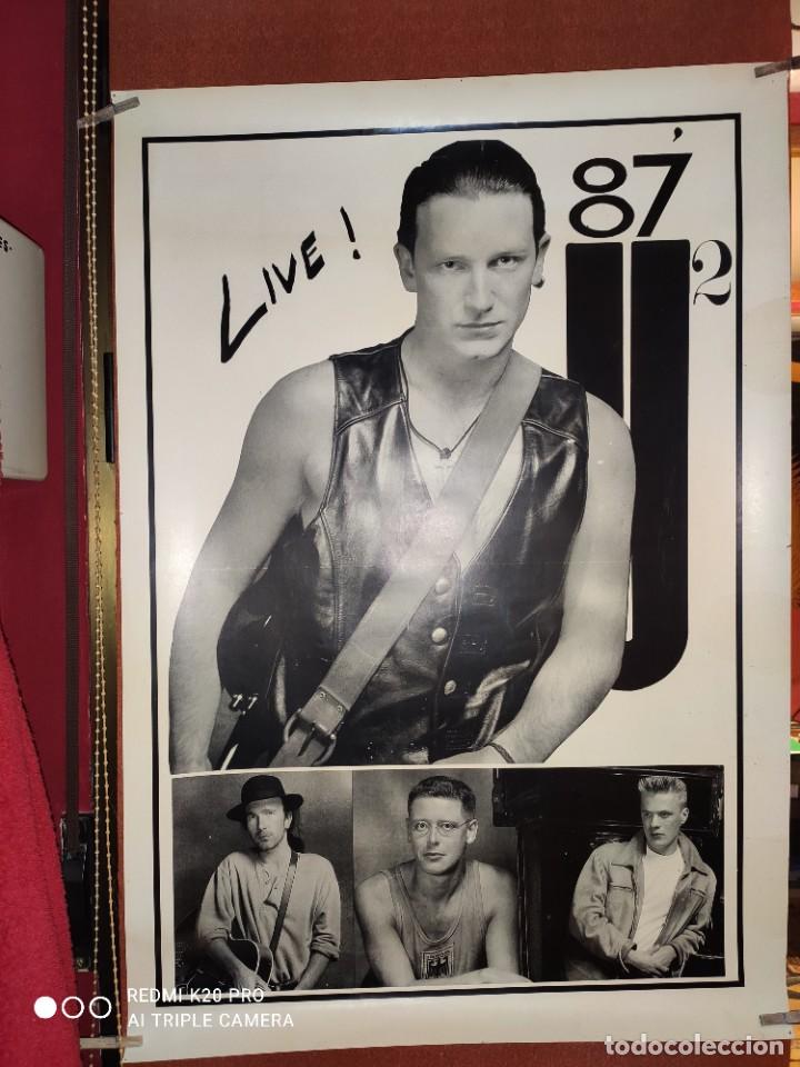 Fotos de cantantes: POSTER ORIGINAL U2 - GIRA 1987-MADRID --GRAN TAMA&Ntilde;O 100 X 0'70 cm