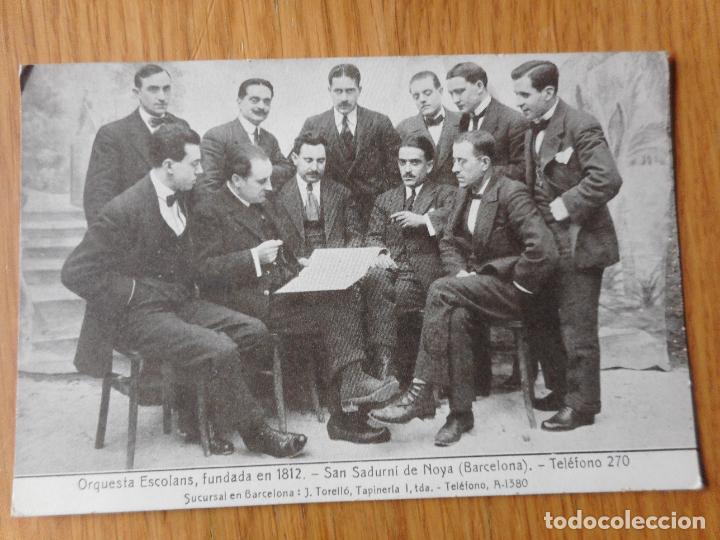 Photos of Singers: ANTIGUA POSTAL PUBLICITARIA.ORQUESTA ESCOLANS.SAN SADURNI DE NOYA.BARCELONA.