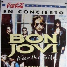 Fotos de Cantantes: BON JOVI ”KEEP THE FAITH TOUR 93” (+ ROCKHEAD) CARTEL ORIGINAL CONCIERTO EN SAN SEBASTIÁN.. Lote 275954763
