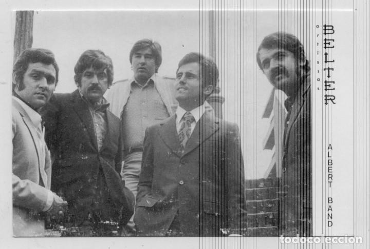 Photos of Singers: ALBERT BAND POSTAL PROMOCIONAL DISCOS BELTER A&Ntilde;OS 60