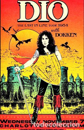 Fotos de Cantantes: dio poster 30x42 84 tour pop art retro rock black sabbath