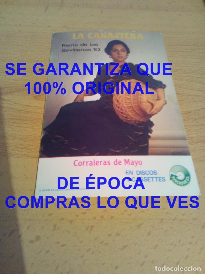 Fotos de cantantes: LA CANASTERA CANTANTE POSTAL FIRMA Y DEDICATORIA AUTOR E36