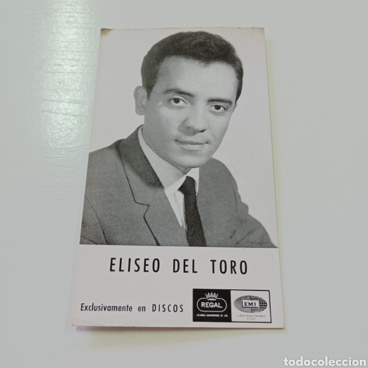 Photos of Singers: ELISEO DEL TORO - FOTO TARJETA PROMOCIONAL DISCOS EMI