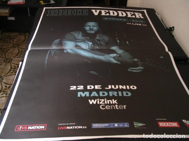 Photos of Singers: EDDIE VEDDER CARTEL ORIGINAL MADRID 2019 EUROPE GIRA TOUR PEARL JAM 130X90