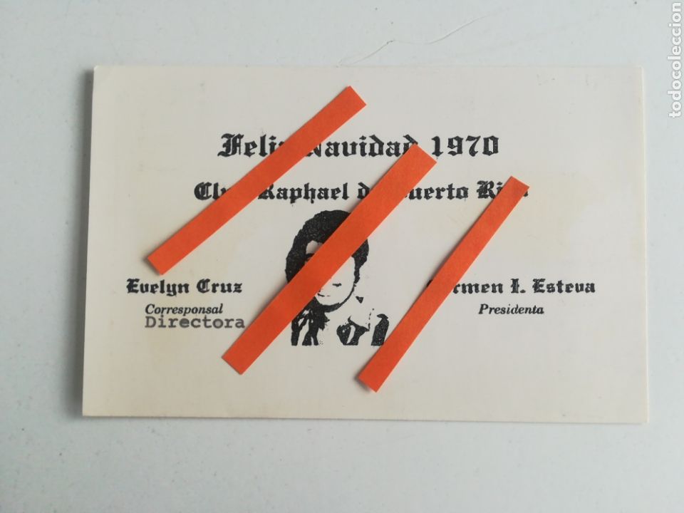 Photos of Singers: Tarjeta de Navidad del CLUB RAPHAEL DE PUERTO RICO. A&ntilde;o 1970.