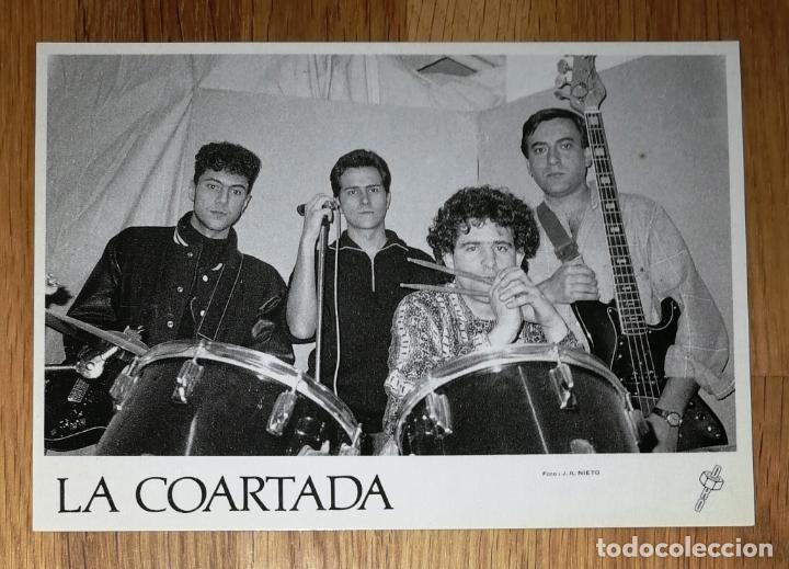 Fotos de cantantes: POSTAL, TARJETA. LA COARTADA / Foto: J.A. Nieto ; DRO. - 1988?