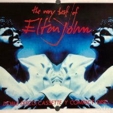 Fotos de Cantantes: ELTON JOHN ”THE VERY BEST OF” (1990). CARTEL PROMOCIONAL DEL ÁLBUM.. Lote 291319163