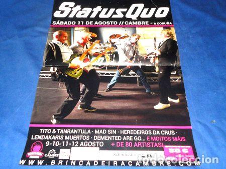 Fotos de Cantantes: status quo posterafiche publicitario de gira por espana