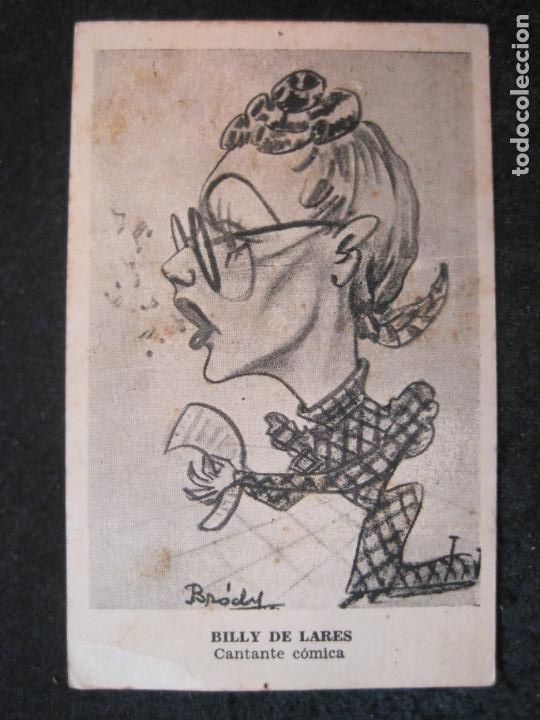 Fotos von Musikern: BILLY DE LARES-CANTANTE COMICA-POSTAL ANTIGUA-VER FOTOS-(85.171)
