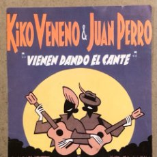 Fotos de Cantantes: KIKO VENENO & JUAN PERRO. FLYER PROMOCIONAL CONCIERTO TEATRO ARRIAGA (BILBAO) 1993.. Lote 301489623