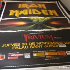 Fotos de Cantantes: IRON MAIDEN + TRIVIUM CARTEL ORIGINAL BARCELONA TOUR 2006 GIRA 130X100. Lote 306195048