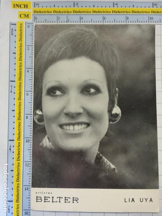 Photos de Chanteurs et Chanteuses: TARJETA POSTAL M&Uacute;SICA. CANTANTE ARTISTA LIA UYA ARTISTAS BELTER. 2535