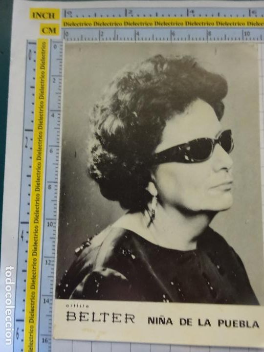 Photos de Chanteurs et Chanteuses: TARJETA POSTAL M&Uacute;SICA. CANTANTE ARTISTA NI&Ntilde;A DE LA PUEBLA ARTISTAS BELTER. 2536
