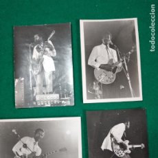 Fotos de Cantantes: 4 FOTOS ORIGINALES DE CHUCK BERRY. 13 X 9 CM.. Lote 308257778
