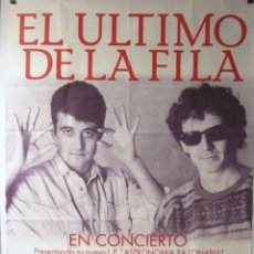 Fotos de Cantantes: EL ÚLTIMO DE LA FILA. CARTEL ORIGINAL CONCIERTO EN VITORIA GIRA ASTRONOMÍA RAZONABLE (1993).. Lote 313056753