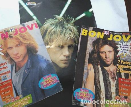 Fotos de cantantes: bon jovi 2 tapas sueltas 1 poster