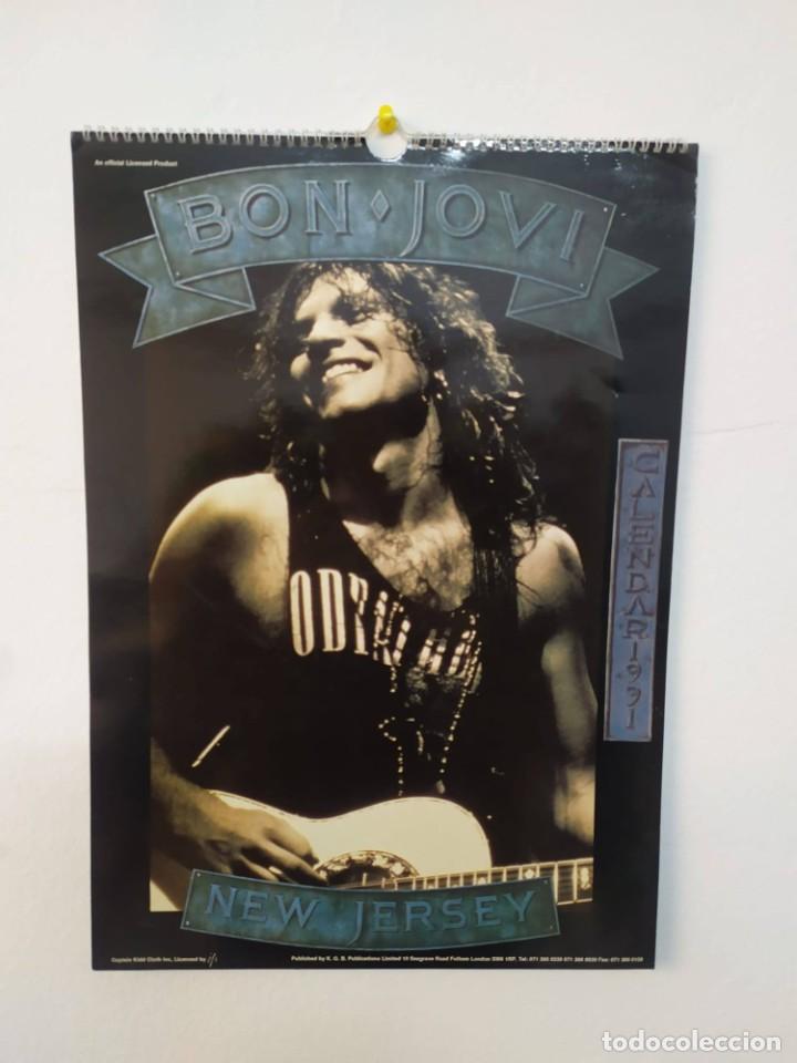 Fotos de cantantes: calendario almanaque bon jovi 1991