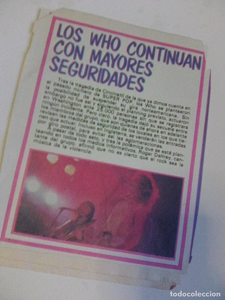 Fotos de Cantantes: The Who continuan con mayores seguridades - rese&ntilde;a los recorte&acute;s super pop 14 p&aacute;gina 1980