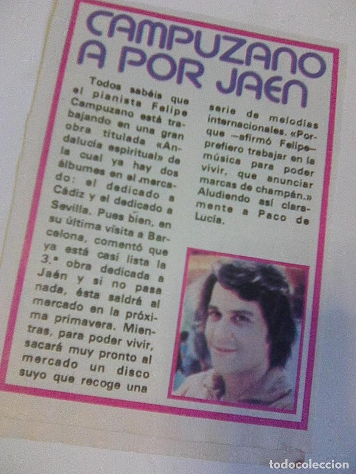 Fotos de Cantantes: Felipe Capuzano a por jaen - rese&ntilde;a recorte amdalucia espiritual super pop 1/4 p&aacute;gina 1980