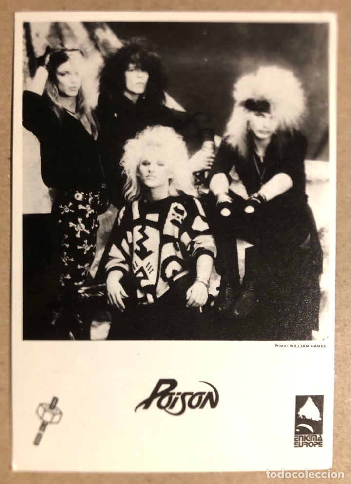 Photos de Chanteurs et Chanteuses: POISON. FOTOGRAF&Iacute;A PROMOCIONAL DISCOGR&Aacute;FICA DRO - ENIGMA (A&Ntilde;OS 80). HEAVY METAL