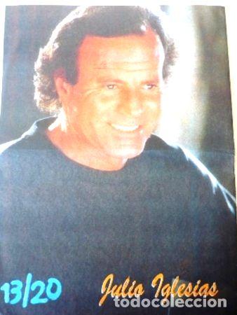 Fotos de Cantantes: julio iglesias poster color doble anos 90s