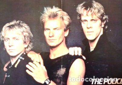 Fotos de Cantantes: the police sting poster color 80s rock pop