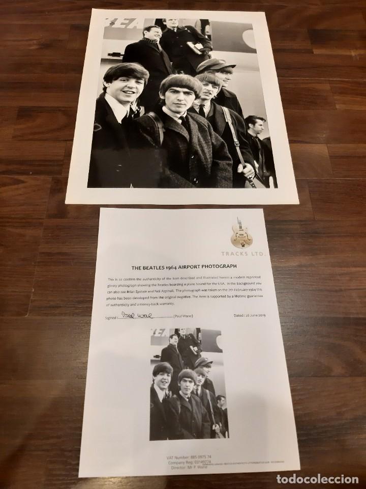 Fotos de cantantes: THE BEATLES FOTO GRAN FORMATO DIRECTO NEGATIVO CON CERTIFICADO TRACKS LTD P. WANE (GBM)