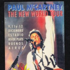Fotos de Cantantes: THE BEATLES: MCCARTNEY EN ARGENTINA- FLYER ORIGINAL PROMOCIONAL-NEW WORLD TOUR-COCA COLA 1993